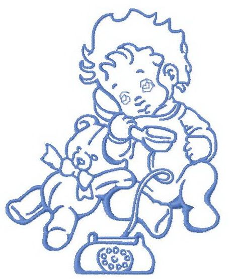 Baby's call 4 machine embroidery design