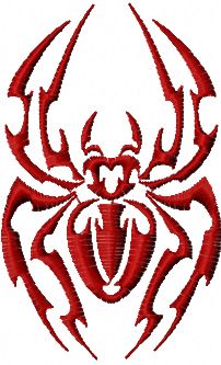 spider free embroidery design