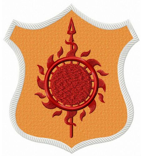 Martell shield from Game of Thrones machine embroidery design