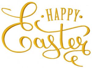 Happy Easter 6 embroidery design