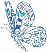 Desenho de bordado sem borboleta 26