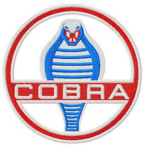 AC Cobra logo machine embroidery design