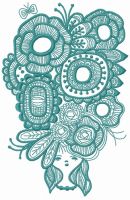 Beehive 2 embroidery design