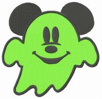 Spooky Mickey embroidery design