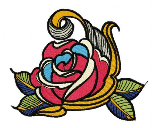 Rose 8 machine embroidery design
