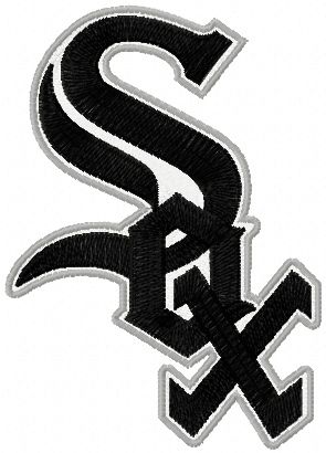 Chicago White Sox logo machine embroidery design
