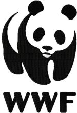 WWF logo embroidery design