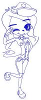 COP girl 3 embroidery design