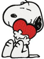 Sleeping Snoopy embroidery design