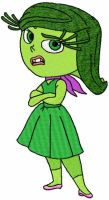 Disgust embroidery design