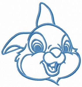 Kind bunny Thumper embroidery design