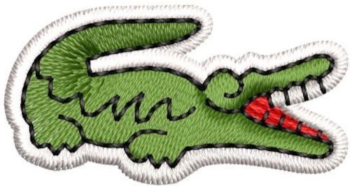 Lacoste small logo embroidery design