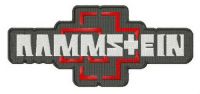 Rammstein logo embroidery design