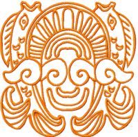 Good Catch embroidery design