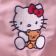 Hello Kitty with small bear design embroidered