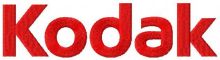 Kodak logo embroidery design