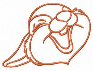 Thumper's funny joke embroidery design