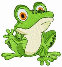 Frog waving paw