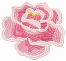 Unusual rose embroidery design