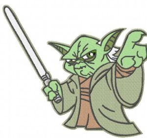 Yoda 7 embroidery design