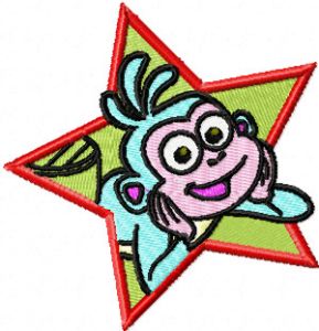 Monkey 2 embroidery design