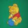Baby Pooh design on t-shirt embroidered