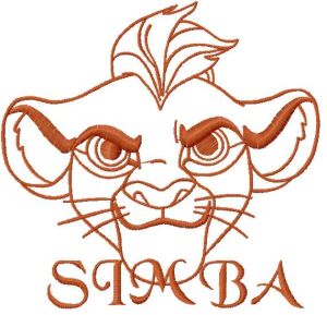 Simba 7 embroidery design