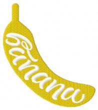 Banana embroidery design