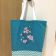 Embroidered bag with Sakura free design