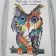 In hoop embroidered owl design