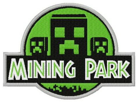 Mining Park machine embroidery design
