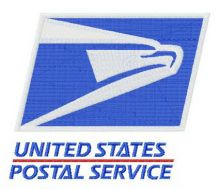 United States Postal Service logo embroidery design