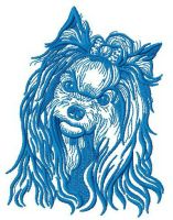 Yorkshire Terrier embroidery design