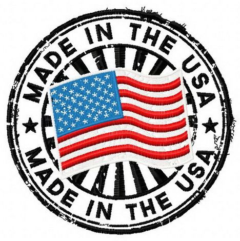 Made in the USA machine embroidery design