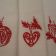 Embroidered naprkins with christmas design
