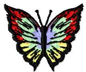 butterfly free color embroidery design