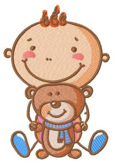 Baby's playtime 4 machine embroidery design