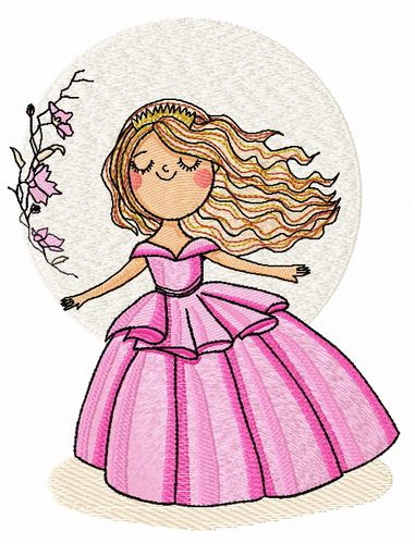 Wind in your face machine embroidery design      