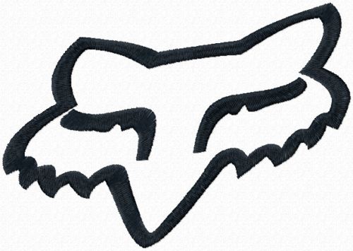 Fox racing logo machine embroidery design