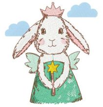 Bunny fairy 2 embroidery design