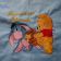 Baby Pooh and Eeyore with honey design embroidered