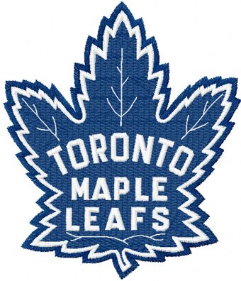 Toronto Maple leafs hockey logo machine embroidery design