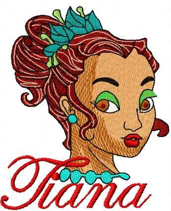 Tiana embroidery design 4