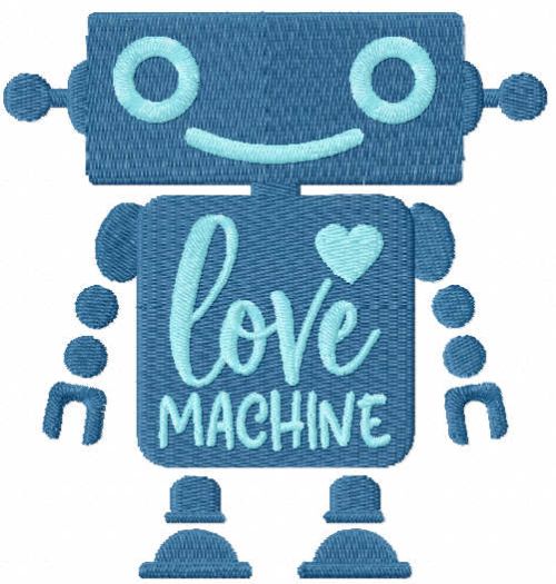 Love machine free embroidery design