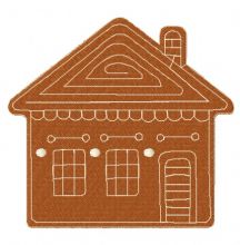 Gingerbread house 4 embroidery design