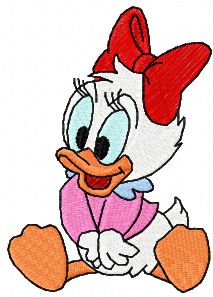 Little Daisy Duck embroidery design
