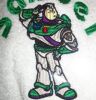 Buzz lightyear embroidery on the towel