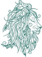 Air Lion embroidery design