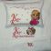 Newborn gift set with cute princess and little dog face embroidery design