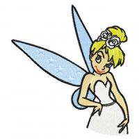 Tinkerbell Wedding embroidery design